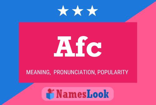 Afc Namensposter