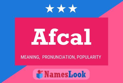 Afcal Namensposter