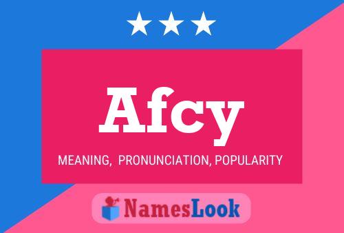 Afcy Namensposter