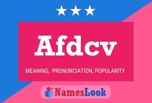 Afdcv Namensposter