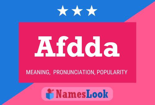 Afdda Namensposter