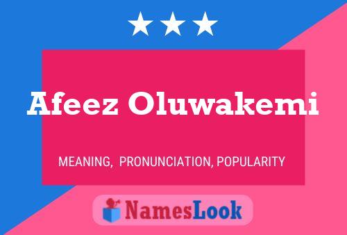 Afeez Oluwakemi Namensposter