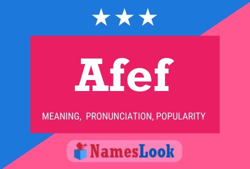 Afef Namensposter