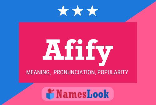 Afify Namensposter