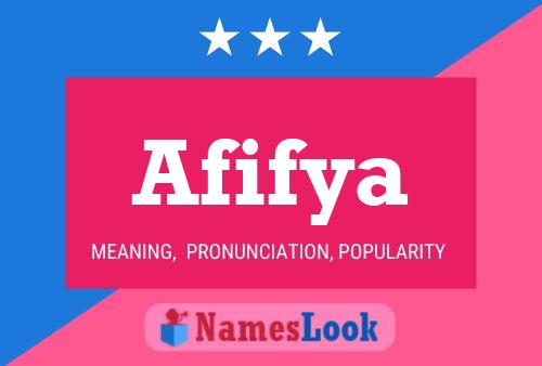 Afifya Namensposter