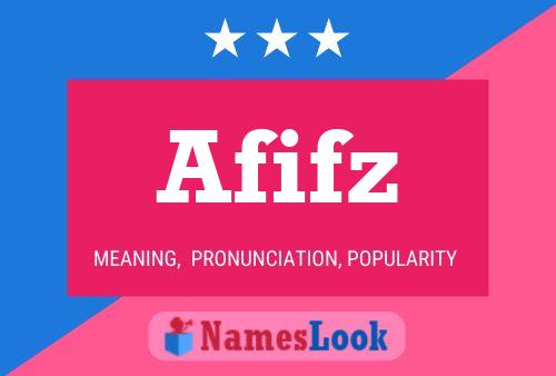 Afifz Namensposter