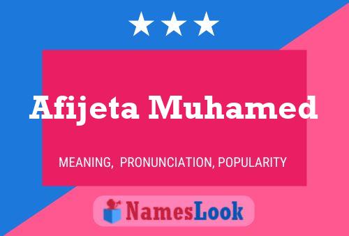 Afijeta Muhamed Namensposter