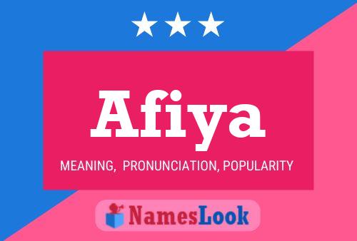 Afiya Namensposter