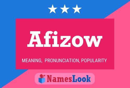 Afizow Namensposter