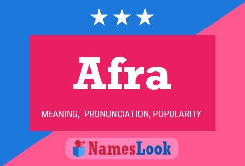 Afra Namensposter