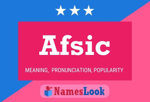 Afsic Namensposter