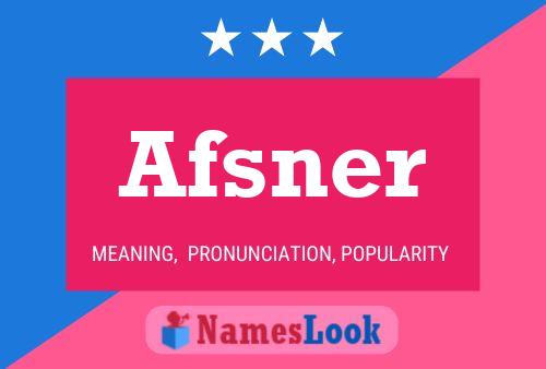 Afsner Namensposter