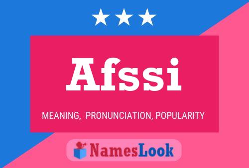 Afssi Namensposter