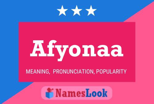 Afyonaa Namensposter