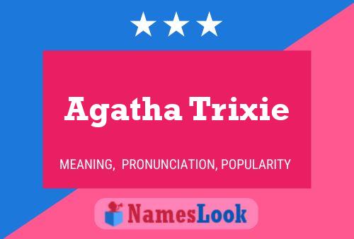 Agatha Trixie Namensposter