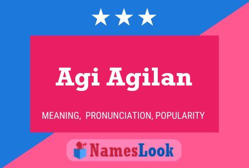 Agi Agilan Namensposter