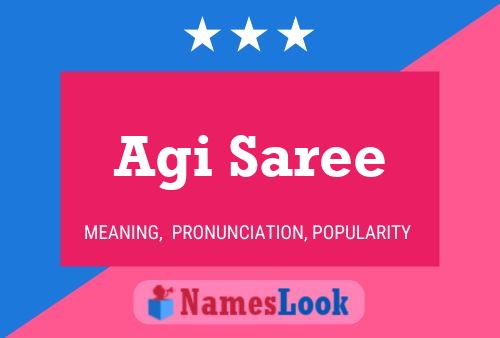 Agi Saree Namensposter