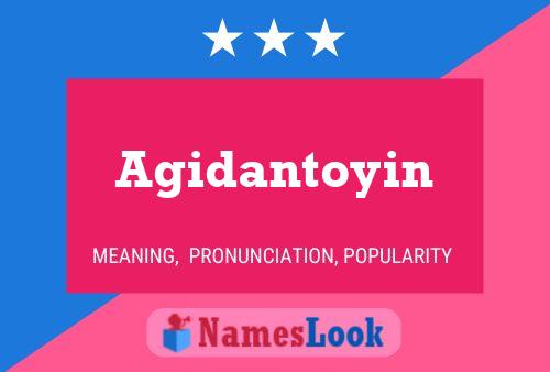 Agidantoyin Namensposter