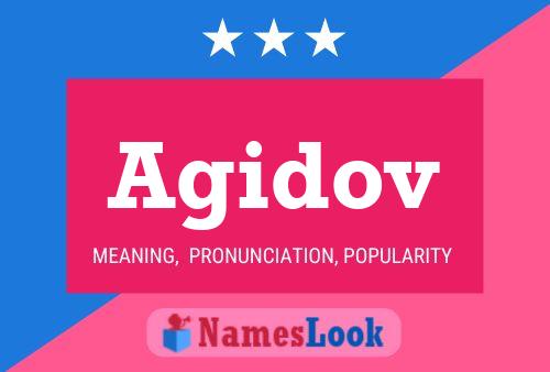 Agidov Namensposter