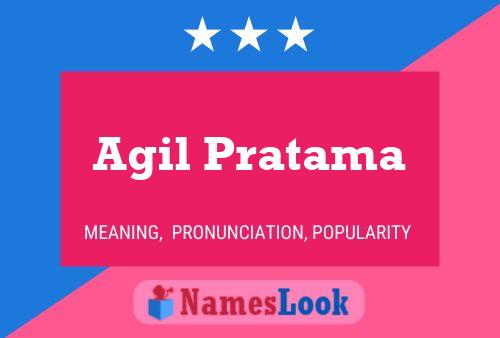 Agil Pratama Namensposter