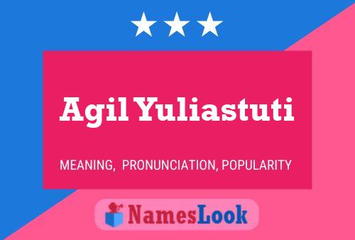 Agil Yuliastuti Namensposter