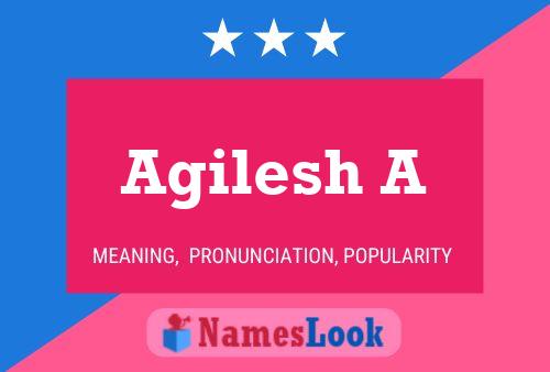 Agilesh A Namensposter