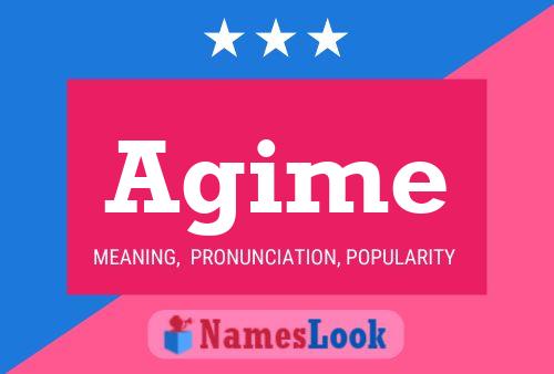 Agime Namensposter