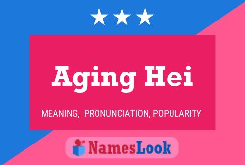 Aging Hei Namensposter