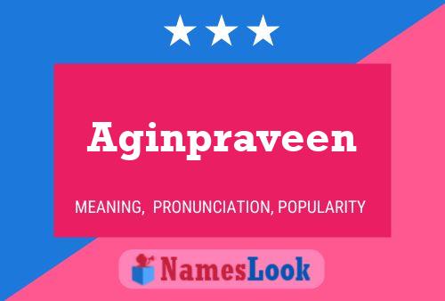 Aginpraveen Namensposter