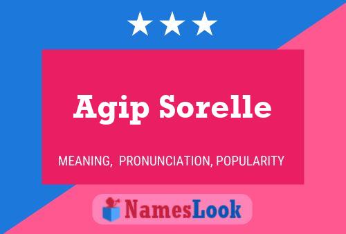 Agip Sorelle Namensposter