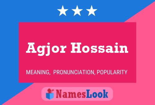 Agjor Hossain Namensposter