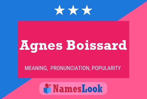 Agnes Boissard Namensposter