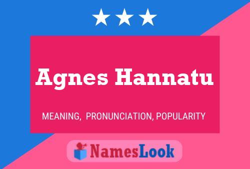 Agnes Hannatu Namensposter