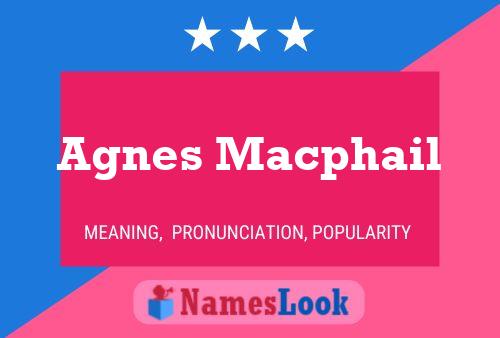 Agnes Macphail Namensposter