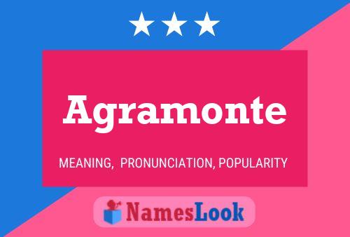 Agramonte Namensposter