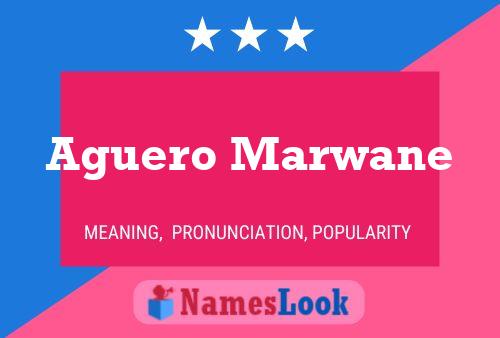 Aguero Marwane Namensposter