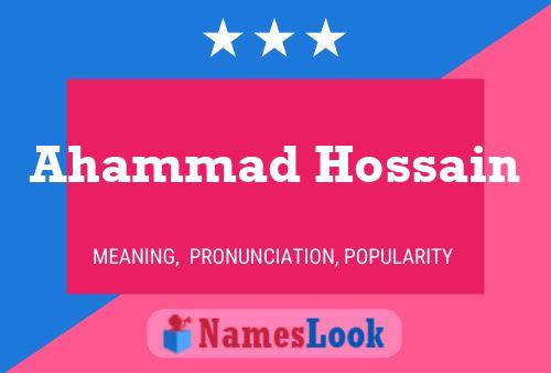 Ahammad Hossain Namensposter