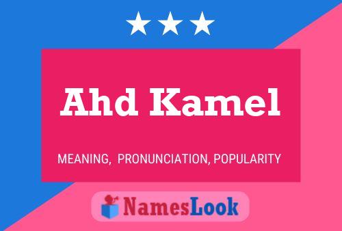 Ahd Kamel Namensposter