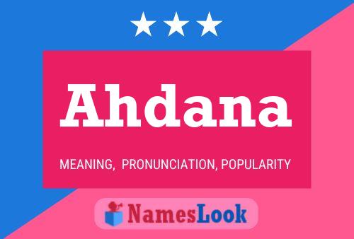 Ahdana Namensposter