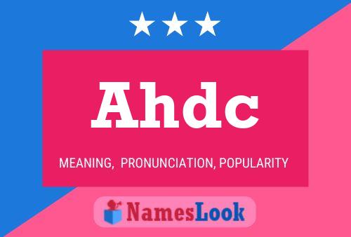 Ahdc Namensposter