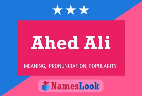 Ahed Ali Namensposter