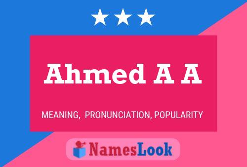 Ahmed A A Namensposter