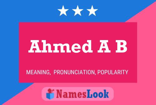 Ahmed A B Namensposter