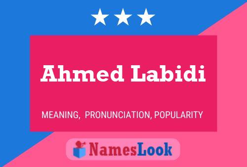 Ahmed Labidi Namensposter