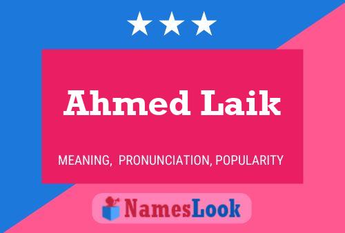 Ahmed Laik Namensposter