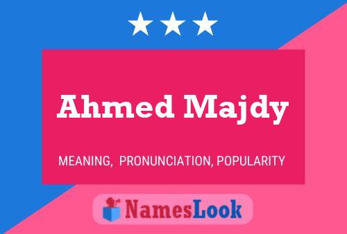 Ahmed Majdy Namensposter