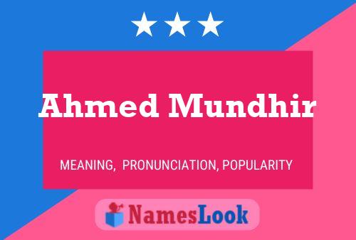 Ahmed Mundhir Namensposter