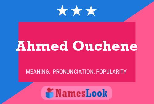 Ahmed Ouchene Namensposter