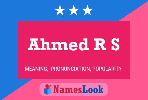 Ahmed R S Namensposter