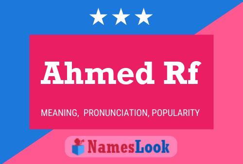 Ahmed Rf Namensposter